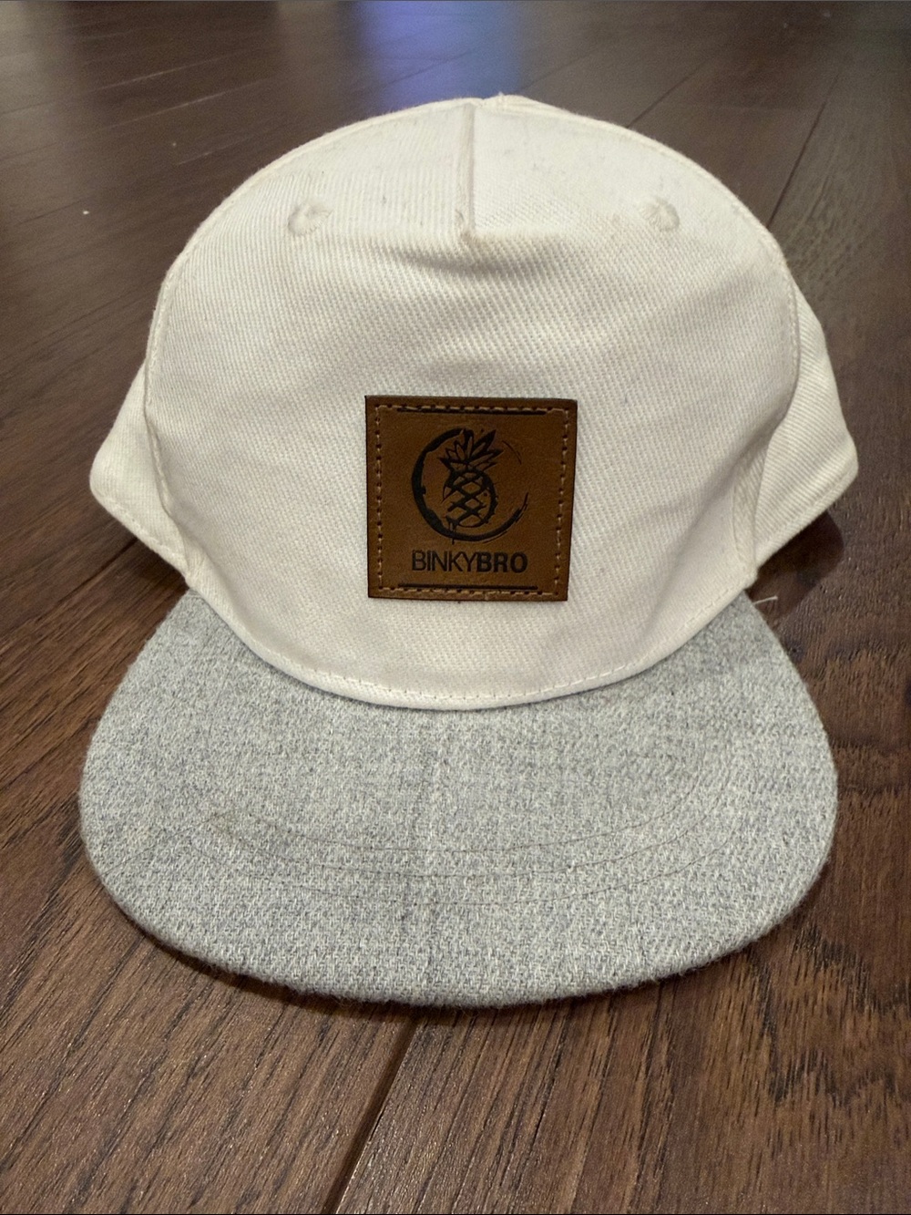 Binky Bro Gray/White Toddler Snapback Hats - C39-128